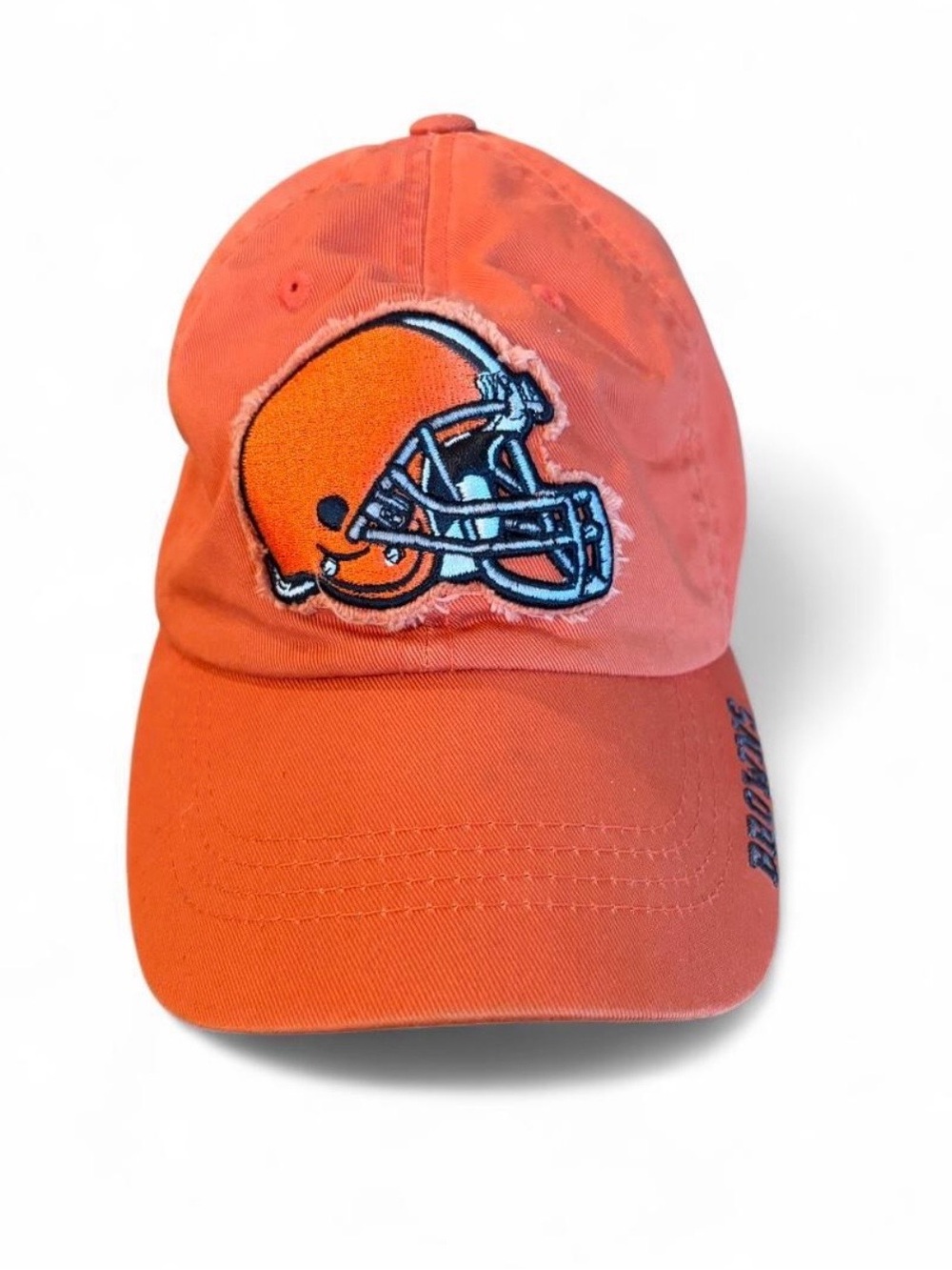 NFL Brand Cleveland Browns orange cap with a patch of the Browns helmet on front